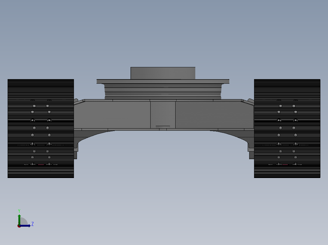 小型液压挖掘机行走部分设计含三维SW模型==J5==150yuan左视图