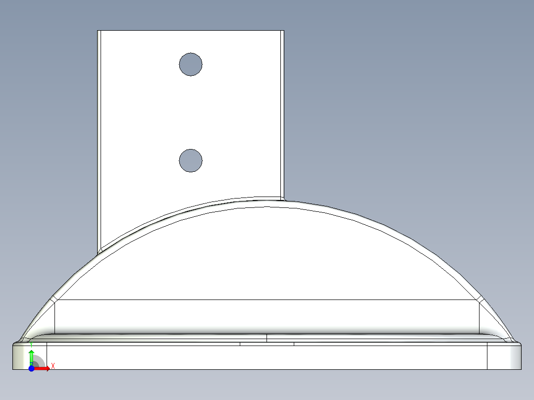 型材-BR 40X40 FLOOR MOUNT BASE KJN40BASE前视图