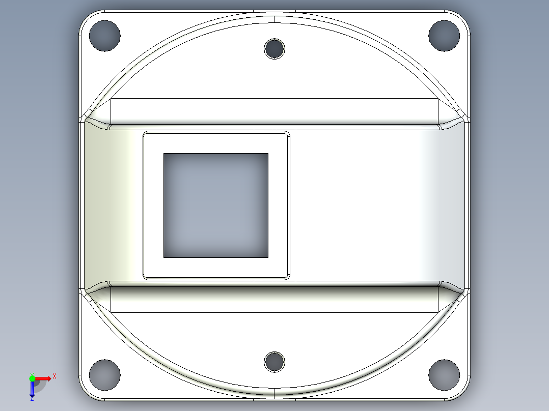 型材-BR 40X40 FLOOR MOUNT BASE KJN40BASE俯视图