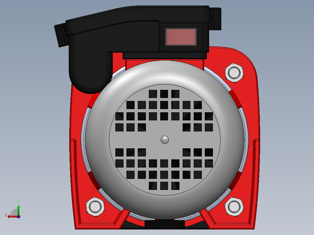 电动水泵后视图