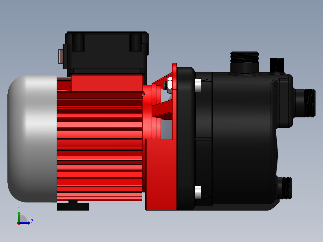 电动水泵左视图