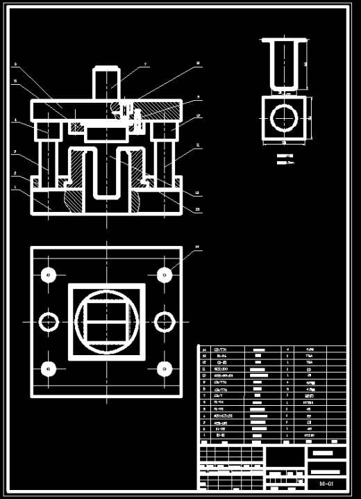 方凸缘筒形件拉伸切边模具设计【全套12张CAD图】缩略图