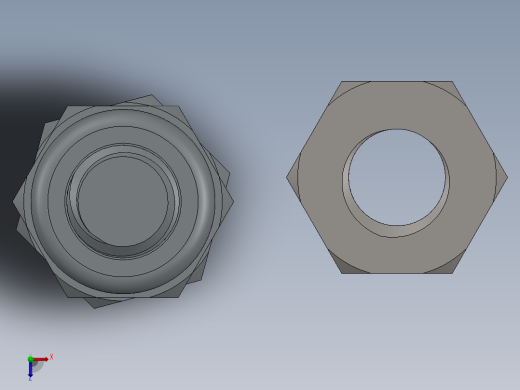 螺钉和螺母M10俯视缩略图