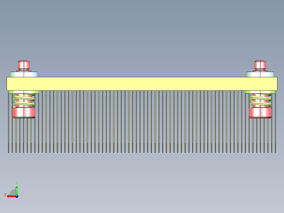 英特尔1U 2U LGA2011 ILM散热器后视图