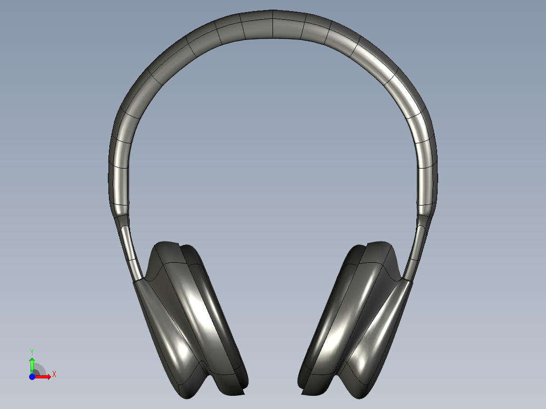 耳机模型前视图