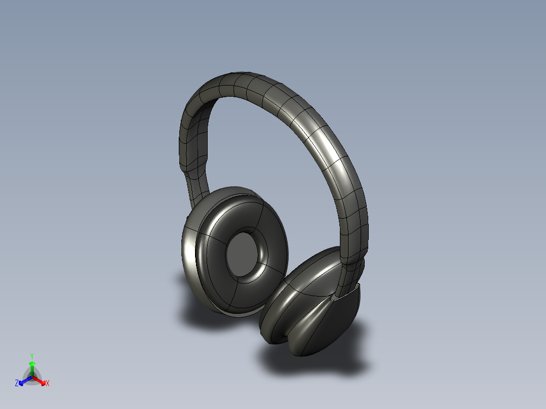 耳机模型正等轴测图