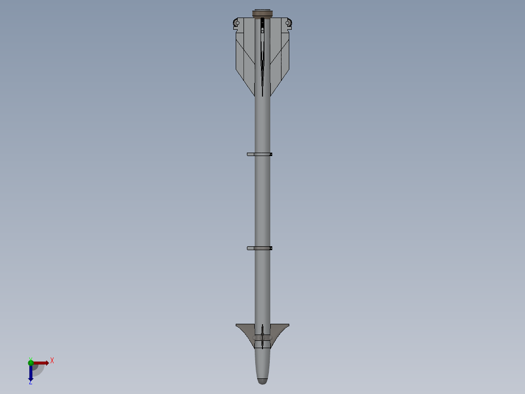 AIM-9响尾蛇导弹俯视图