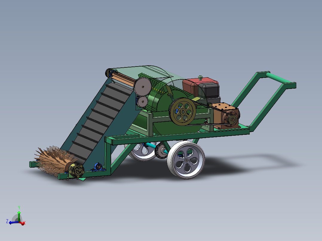 树枝粉碎机sw23可编辑