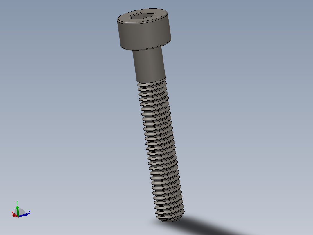 Screw_DIN_912_M4x25_A2.SLDPRT公制内六角螺钉