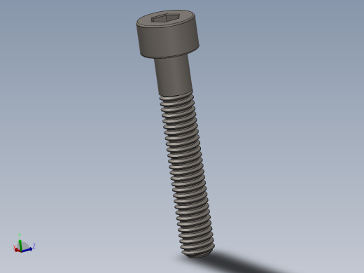 Screw_DIN_912_M4x25_A2.SLDPRT公制内六角螺钉