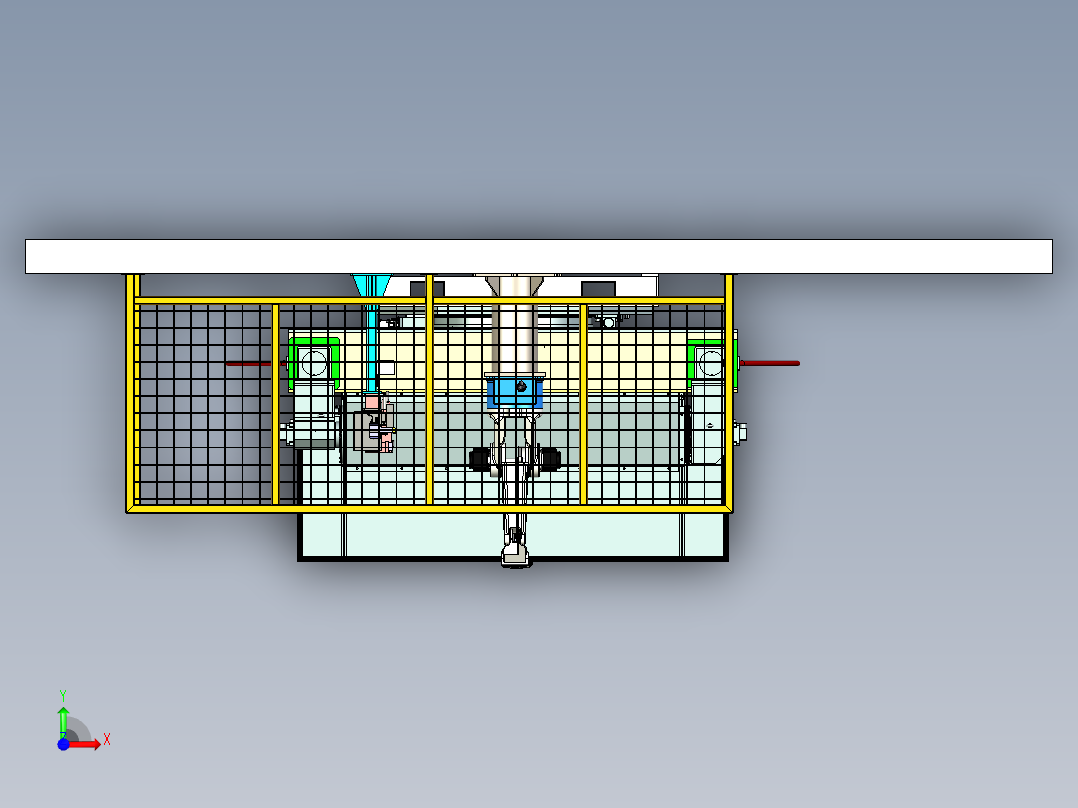 五轴焊接变位机前视图