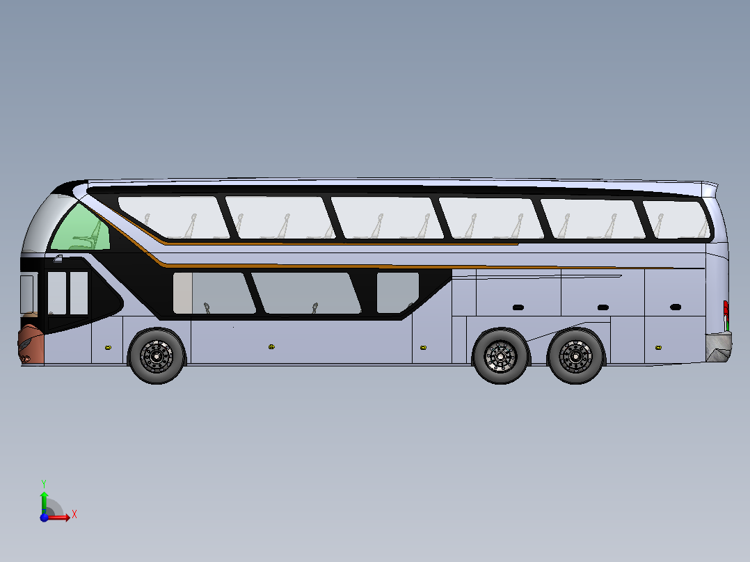 客车、公交车(22)前视图