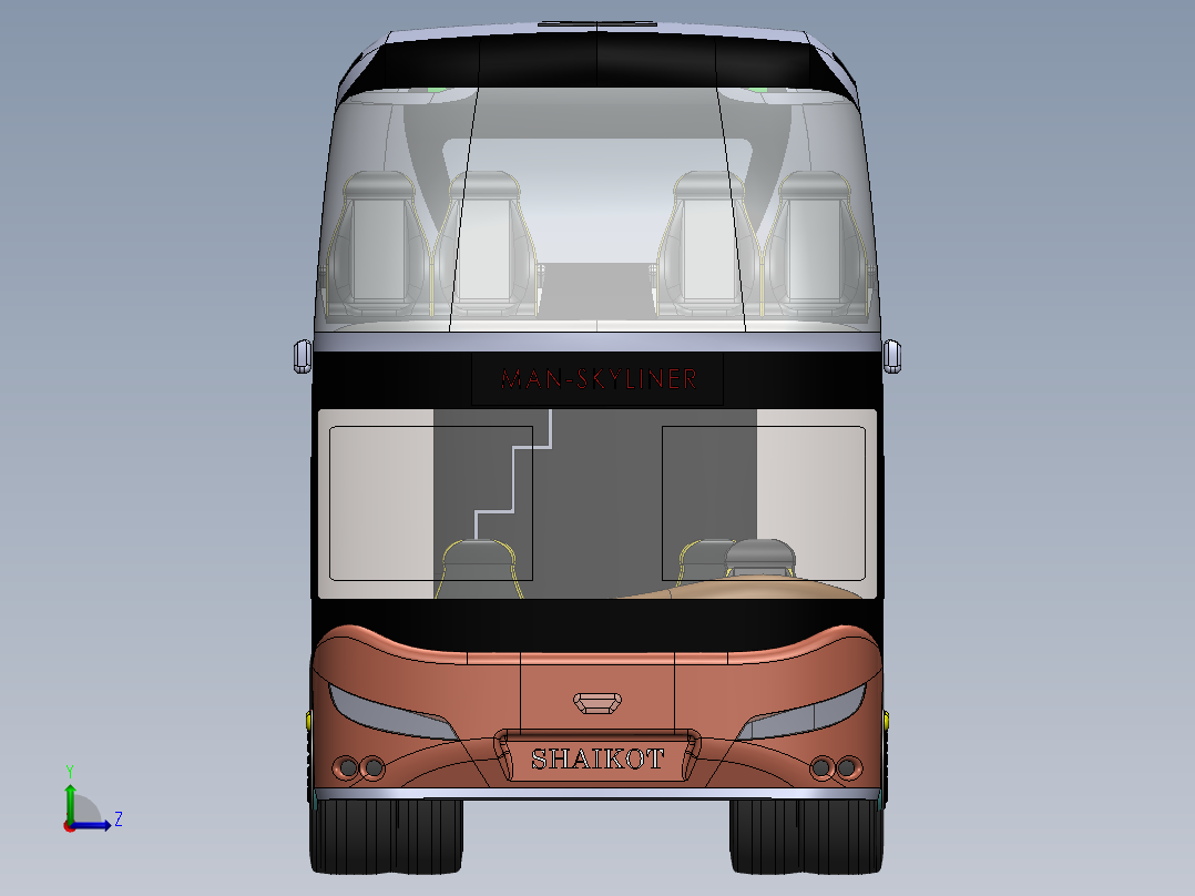 客车、公交车(22)左视图