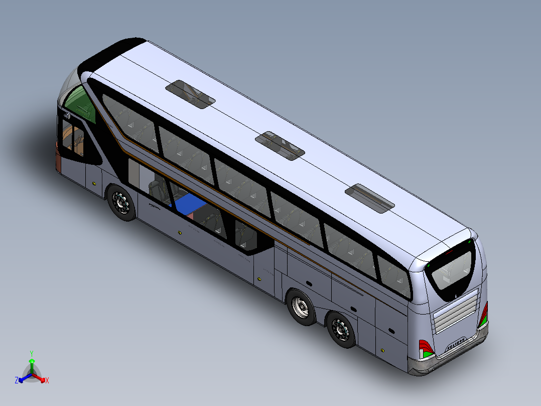 客车、公交车(22)正等轴测图