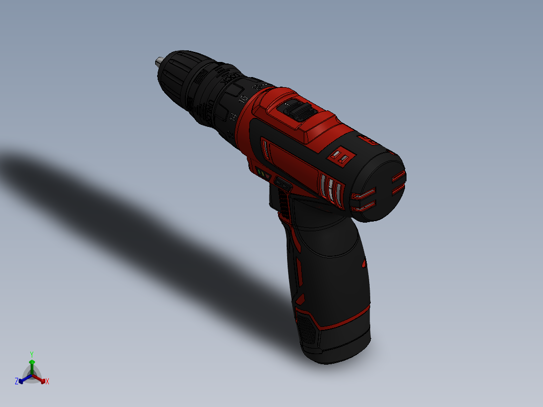 电钻(60)正等轴测图