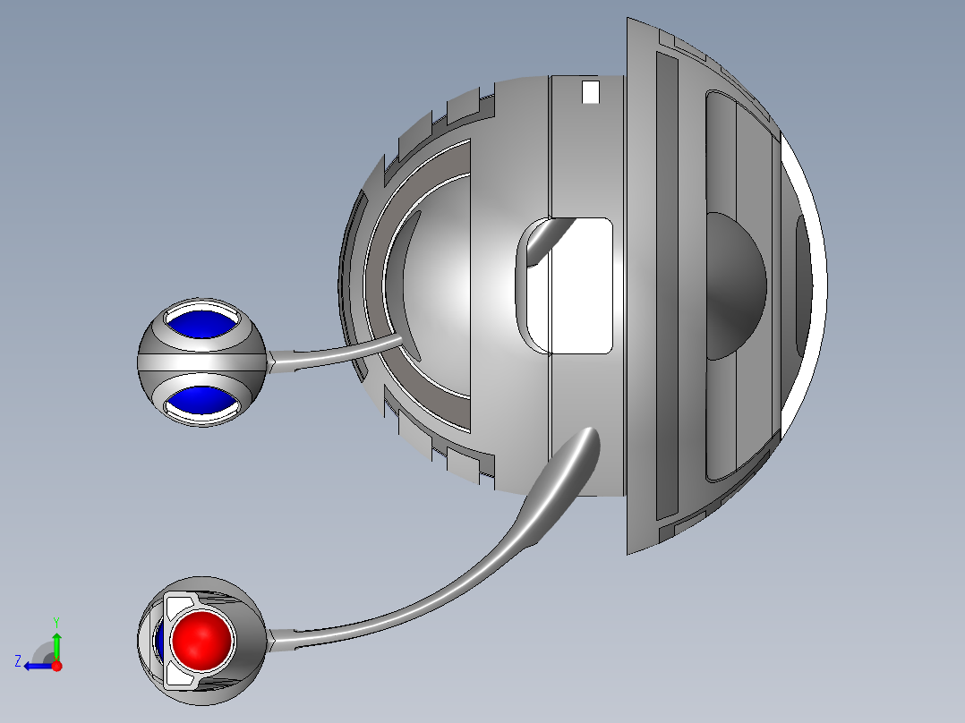 宇宙飞船(7)右视图