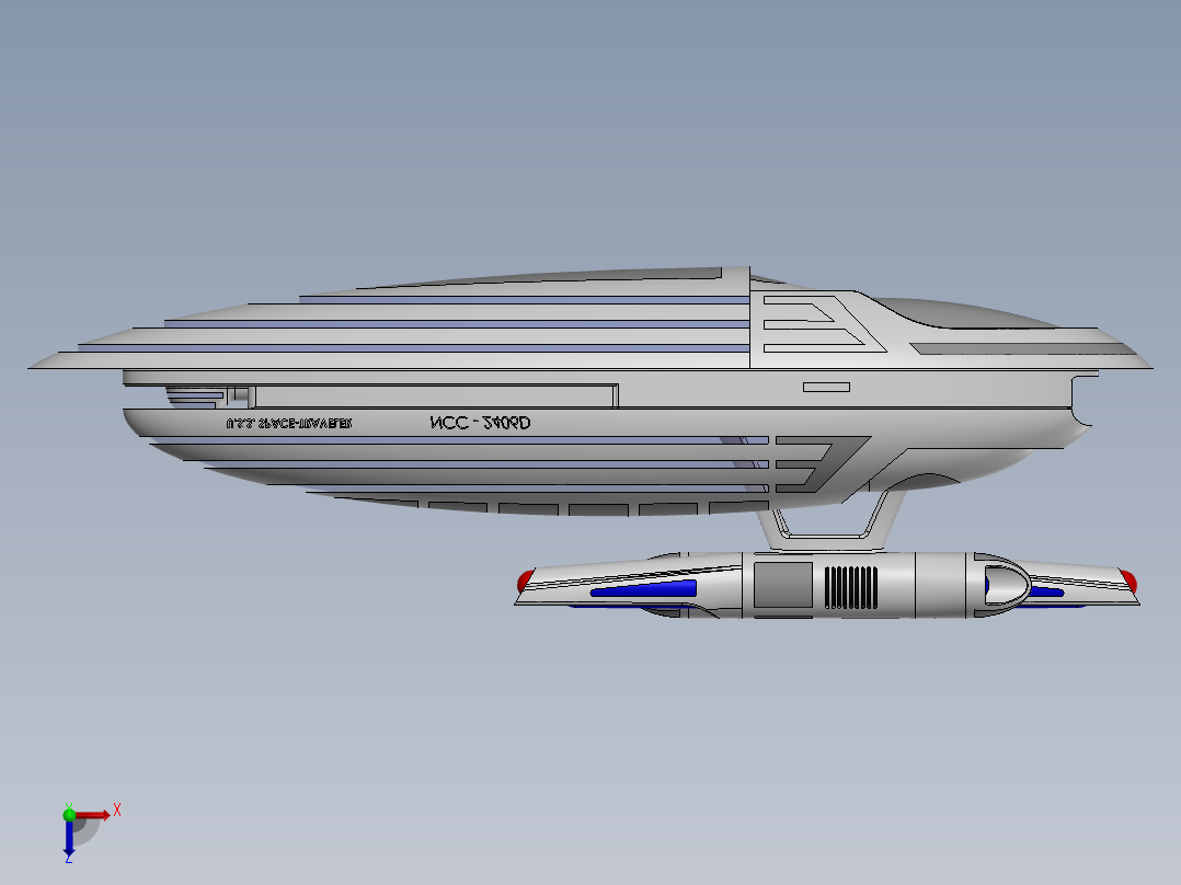 宇宙飞船(7)俯视图