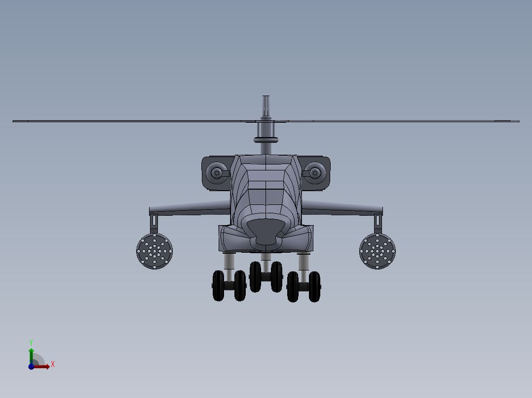 直升机(21)前视图