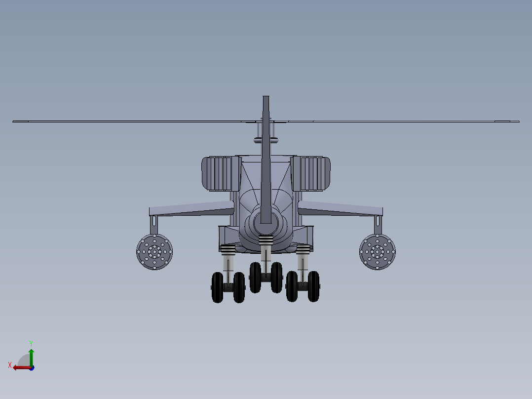 直升机(21)后视图