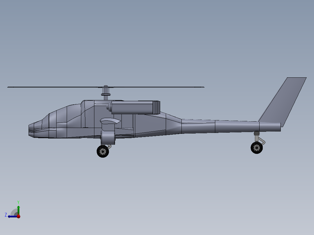 直升机(21)右视图