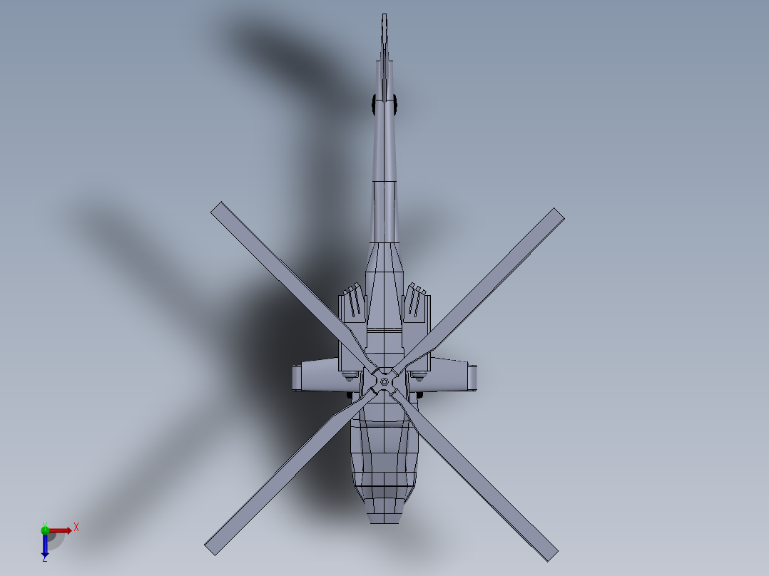 直升机(21)俯视图