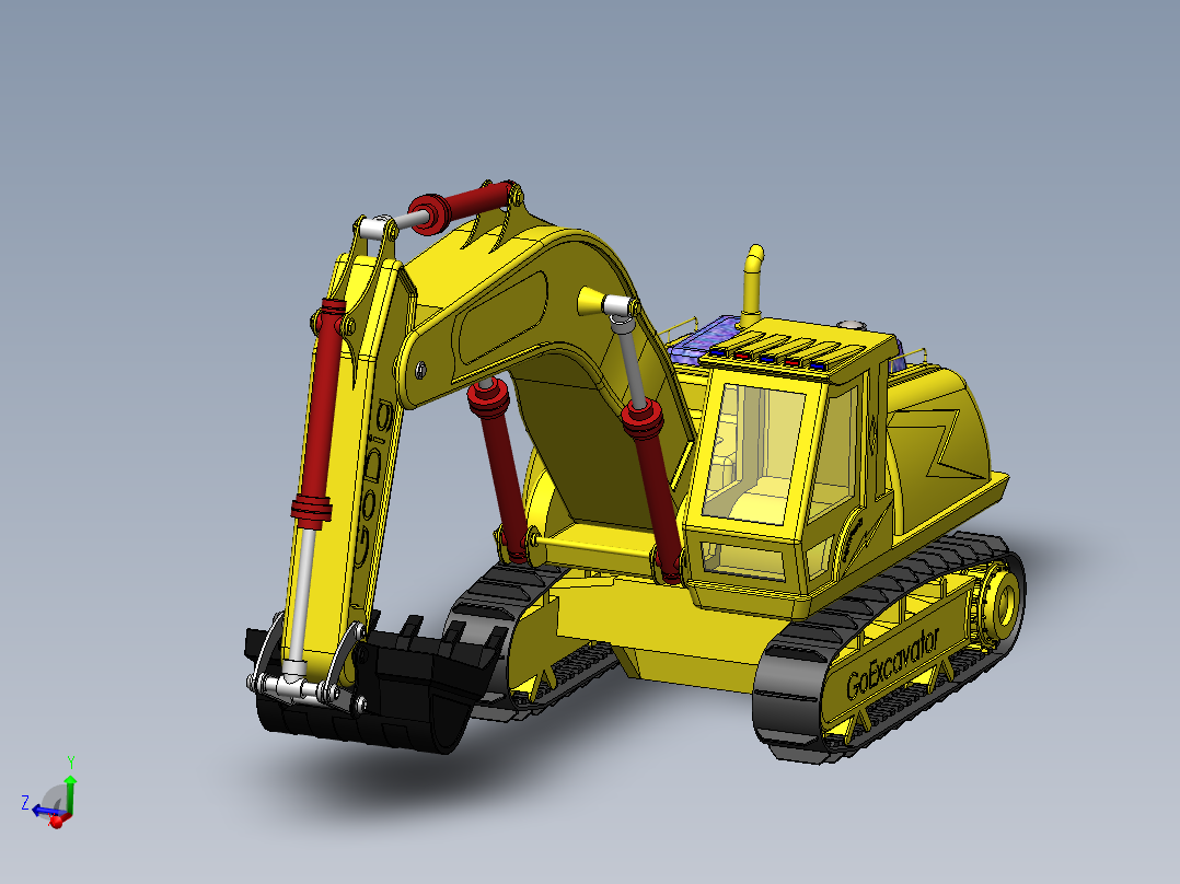 6.挖掘机主视图