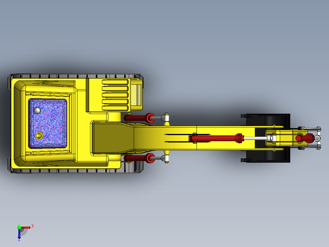 6.挖掘机俯视图