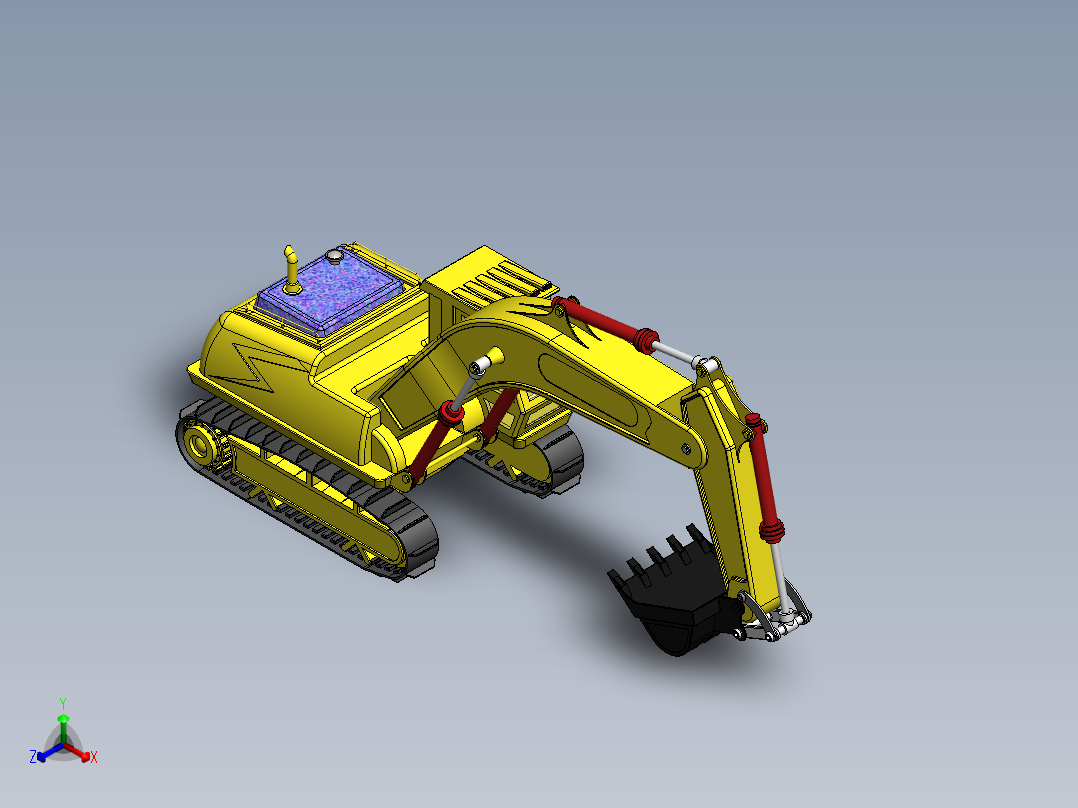 6.挖掘机正等轴测图