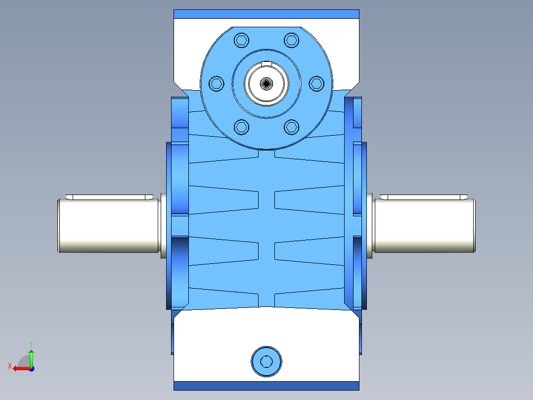 NRV110-150型蜗轮蜗杆减速机[NRV110╱20╱DS╱B3]后视图