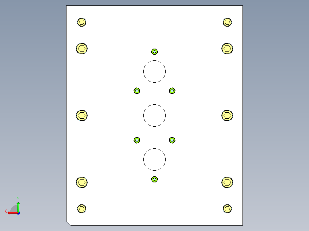 热水壶底座（一出六）后视图