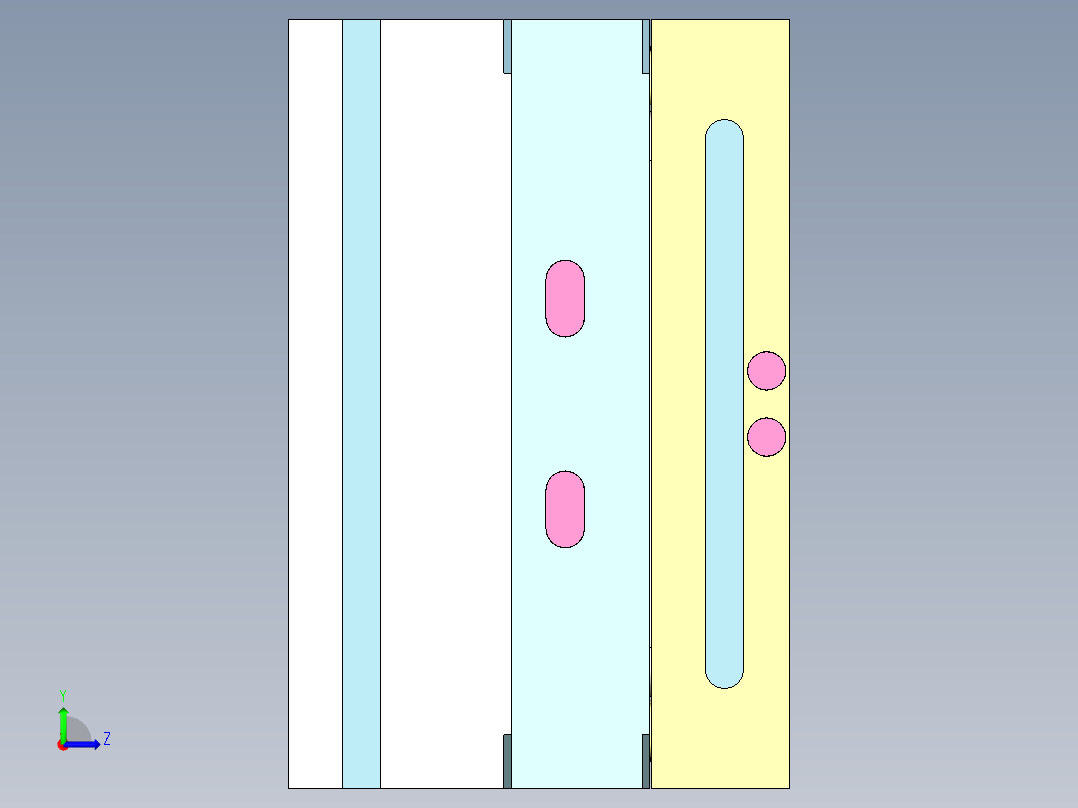 热水壶底座（一出六）左视图