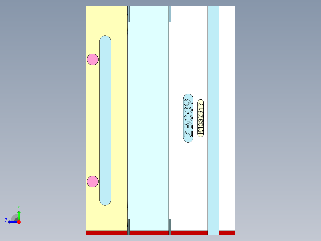 热水壶底座（一出六）右视图
