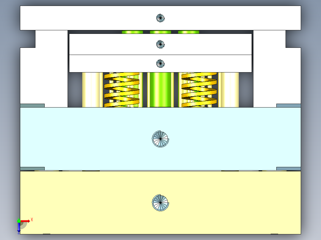 热水壶底座（一出六）俯视图