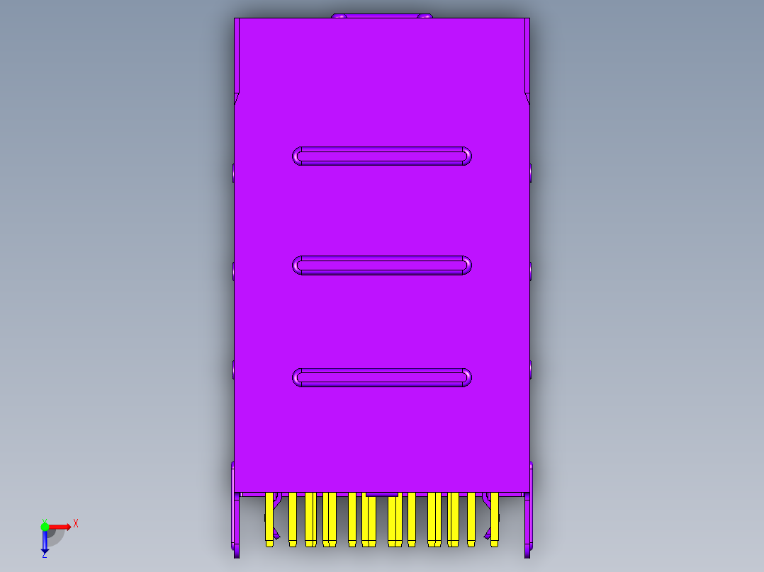 rj45 usb 2 11俯视图
