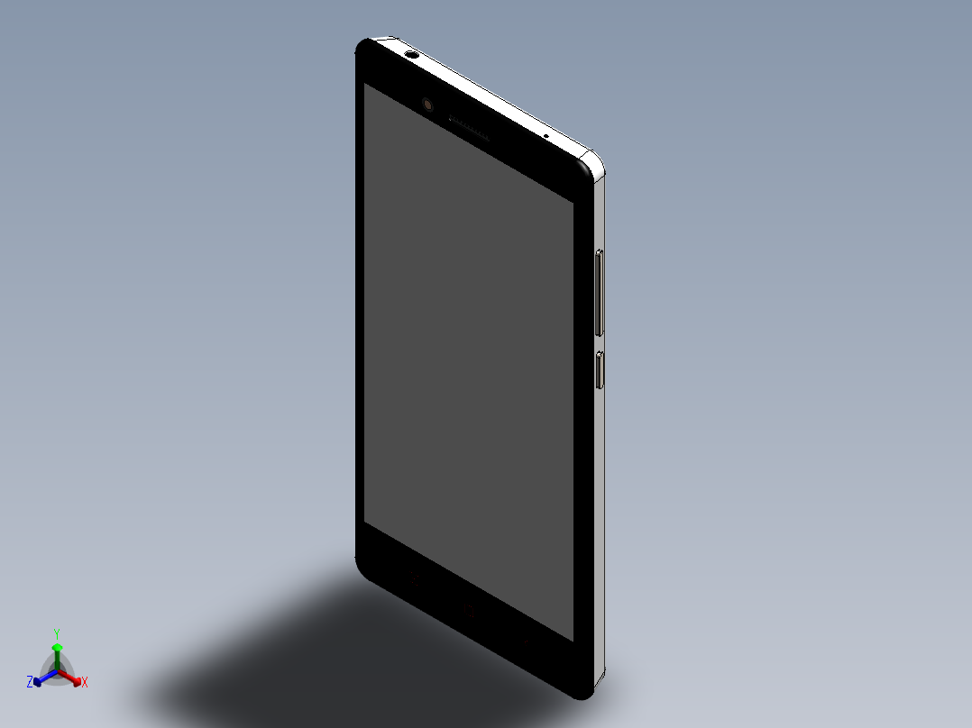 小米红米note 4g 11正等轴测图