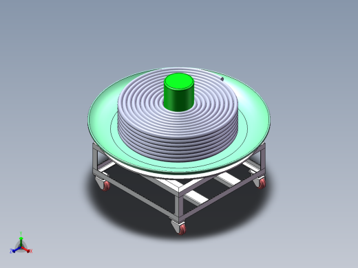 自动收卷转盘正等轴测缩略图