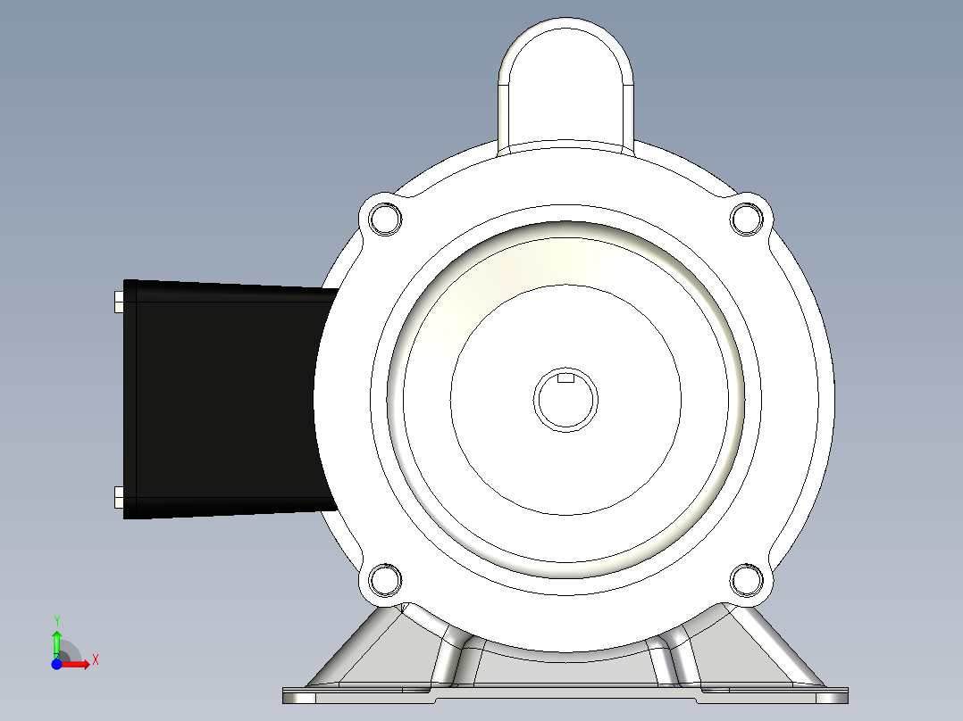 交流电动机前视图