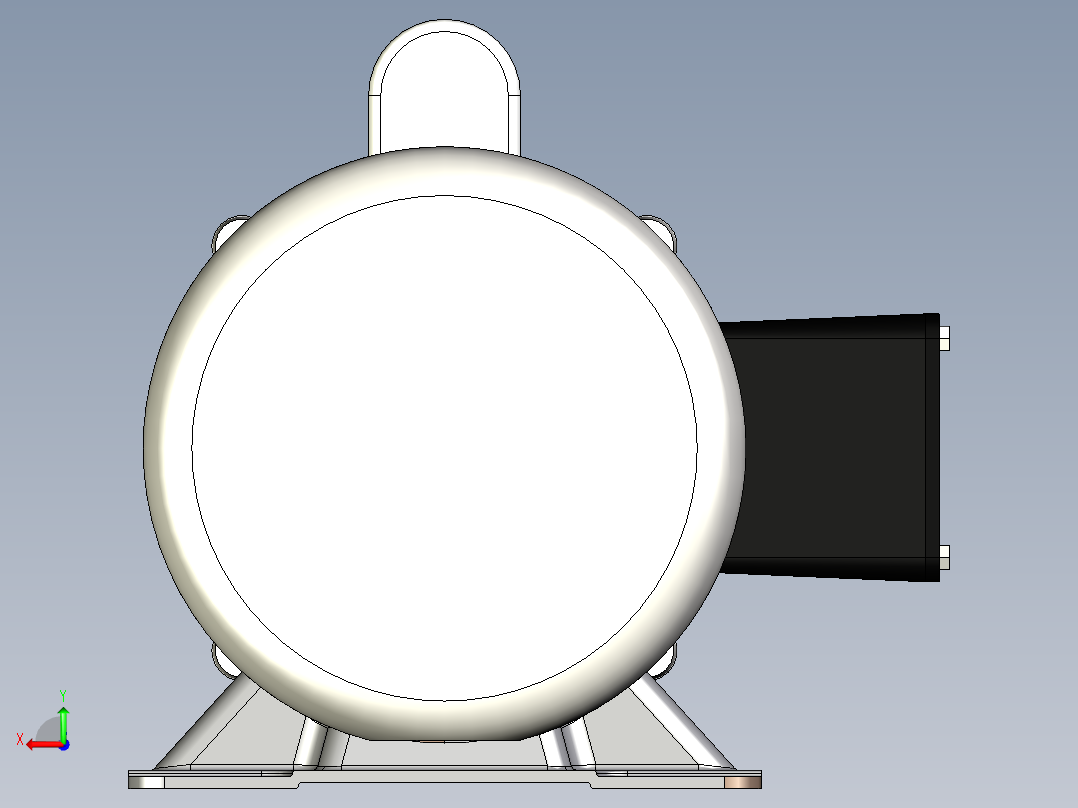交流电动机后视图