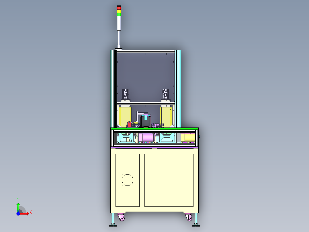 自动点焊机前视图