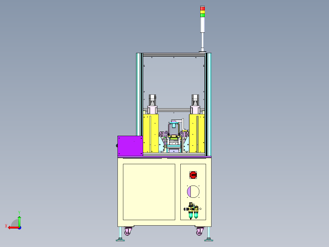 自动点焊机后视图