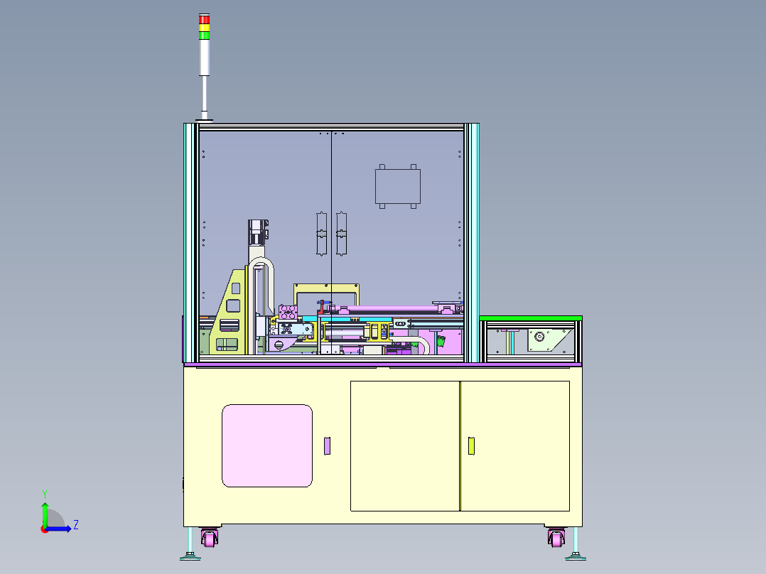 自动点焊机左视图