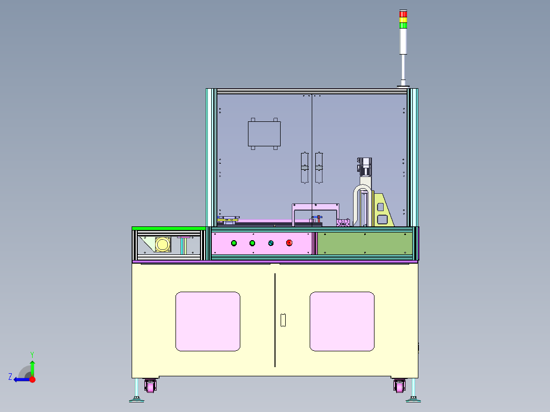 自动点焊机右视图