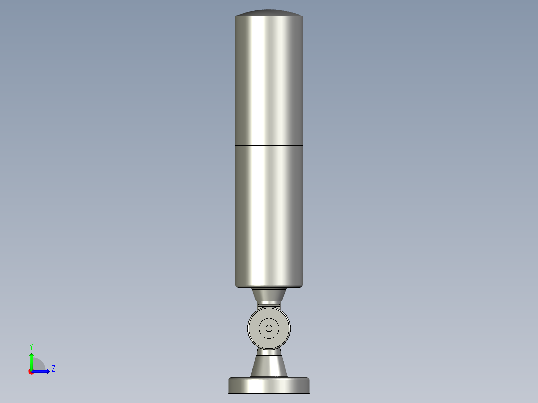 HNTD-D50-24V-折叠报警灯左视图
