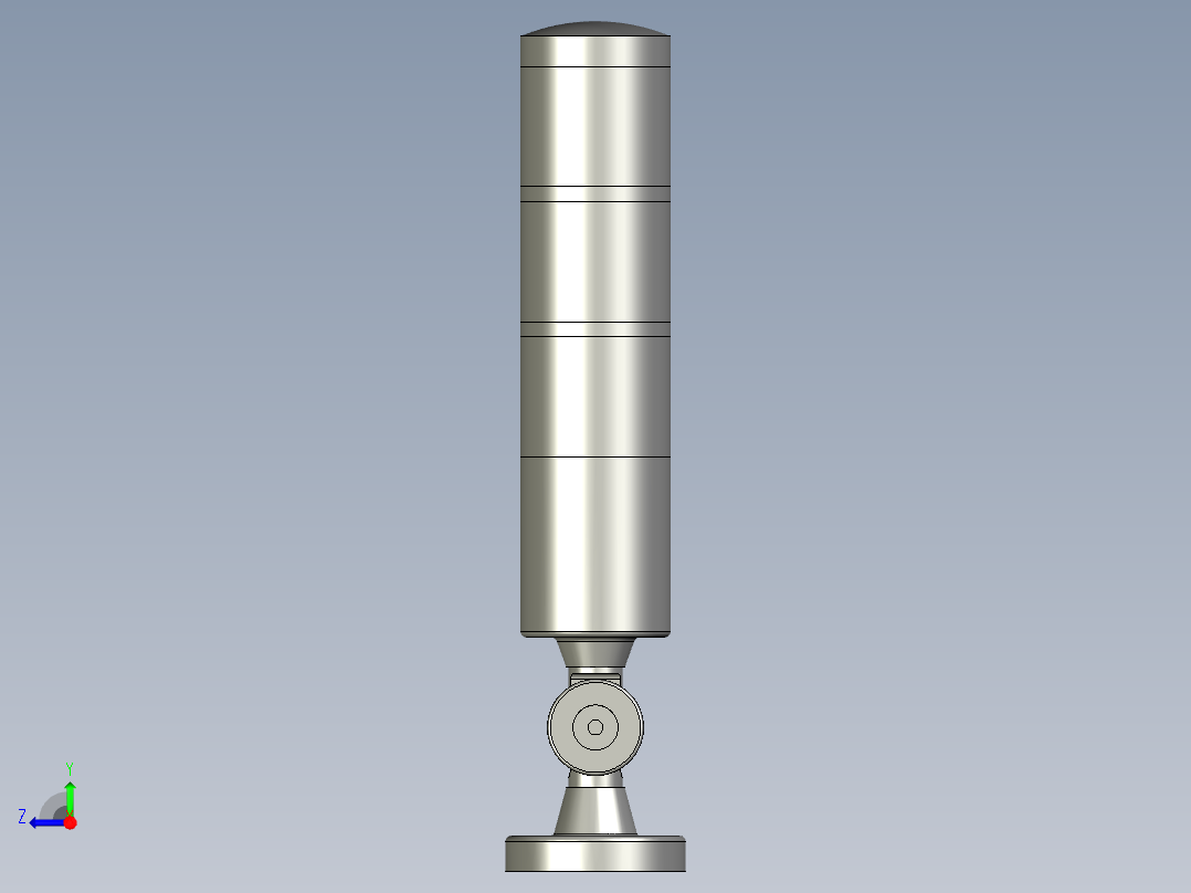 HNTD-D50-24V-折叠报警灯右视图