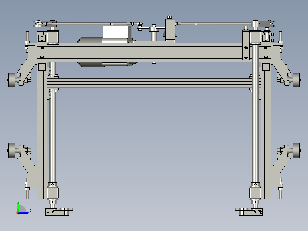 (CDA-02-00)载货架左视图