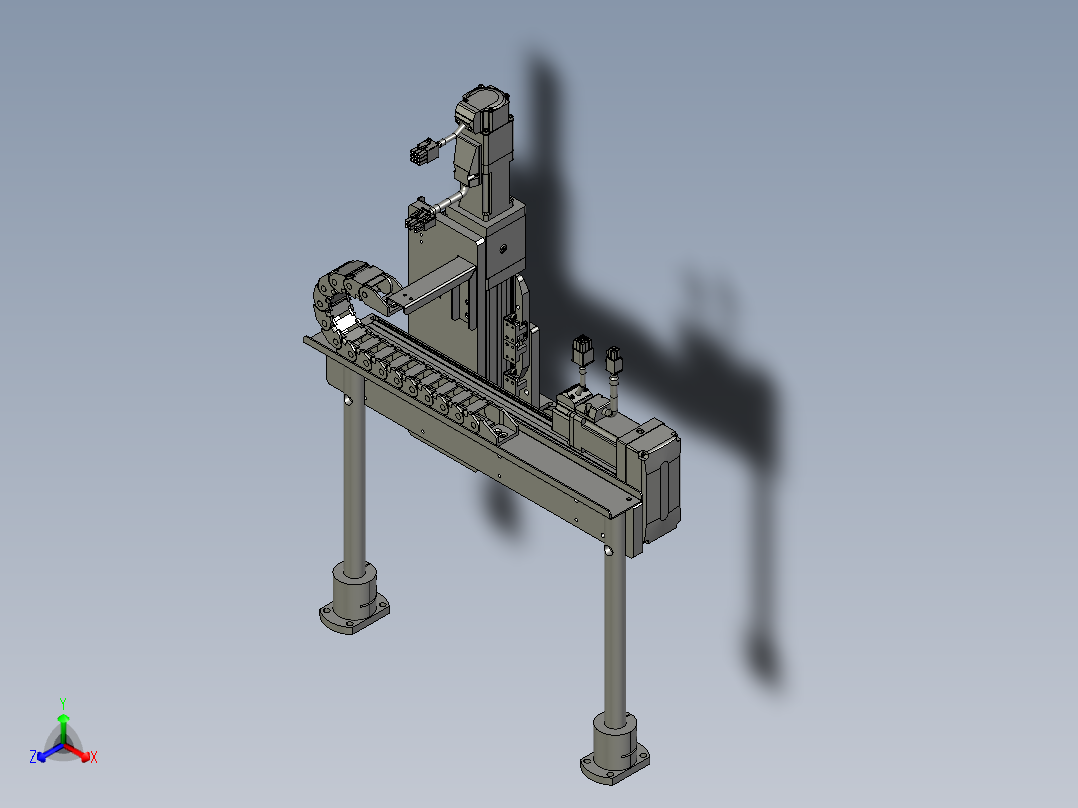 销钉植入正等轴测图