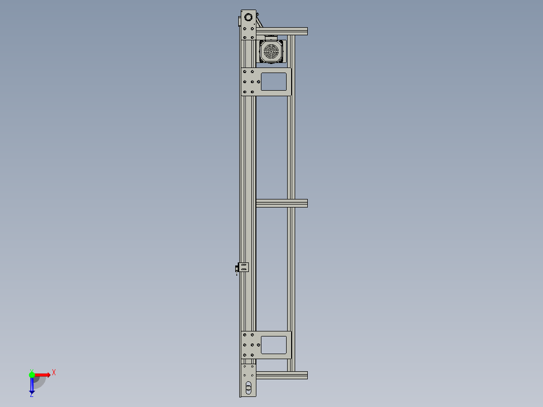 A+端板HC02-010-01不良排除线架组件俯视图
