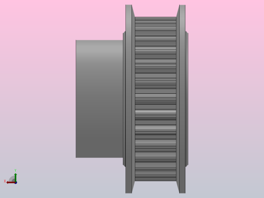 大凸缘型小凸缘型半圆弧形齿同步带轮S3M型_SS3MDC-30-6-dc10-A后视缩略图