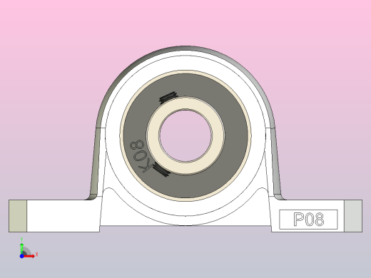 轴台轴承，P08前视缩略图