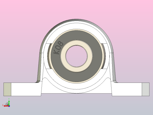 轴台轴承，P08后视缩略图